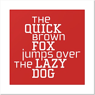 The Quick Brown Fox Posters and Art